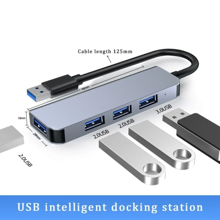 Hub USB C 4 em 1 Basix USB 3.1